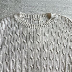 Brandy Melville brianna cotton cable knit sweater